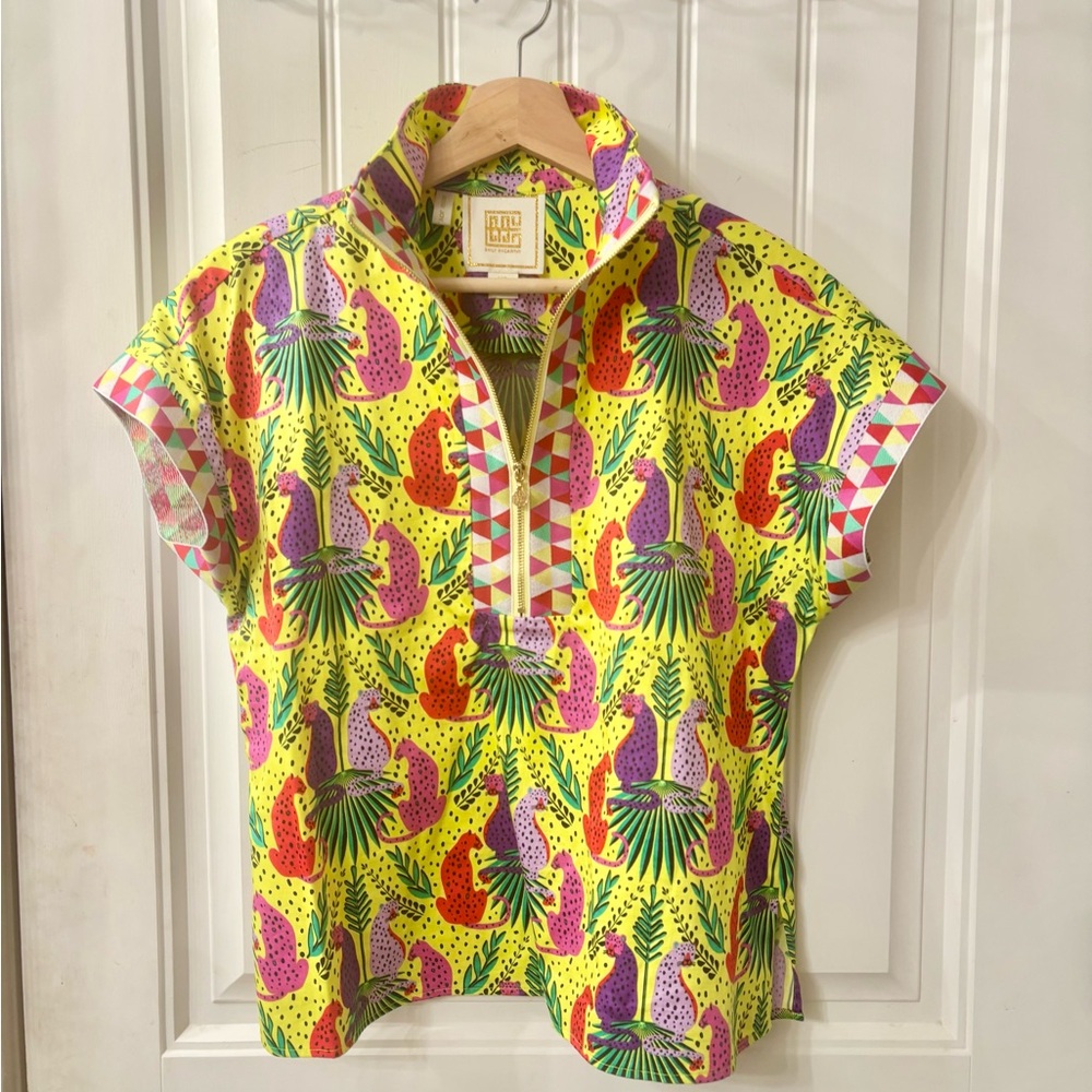 Emily Mccarthy Peekaboo Leopard print Top
